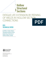 Fatigue Life Extension by Peening of Welds in Hollow Section Connections PDF