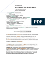 Perfil y Código de La Ética Profesional argentina