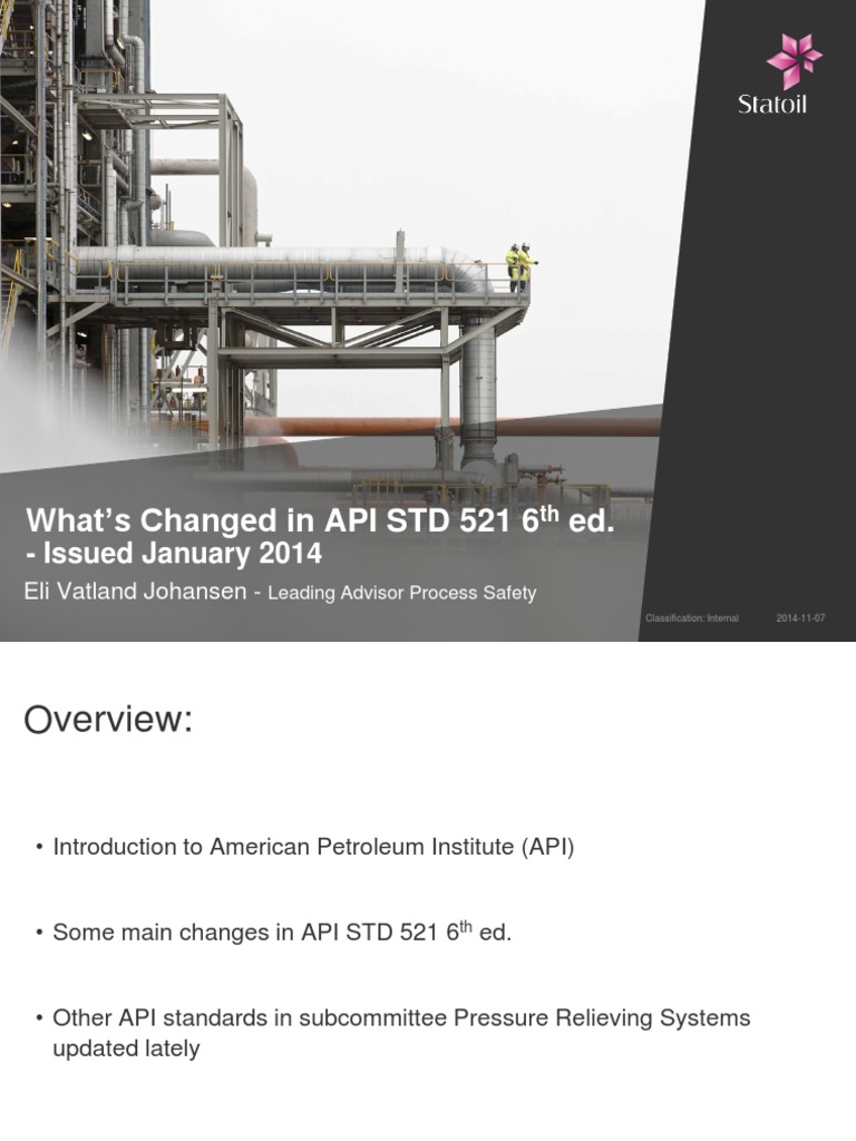 What Has Changed in API 521 6ED | PDF | Valve | Chemical Engineering