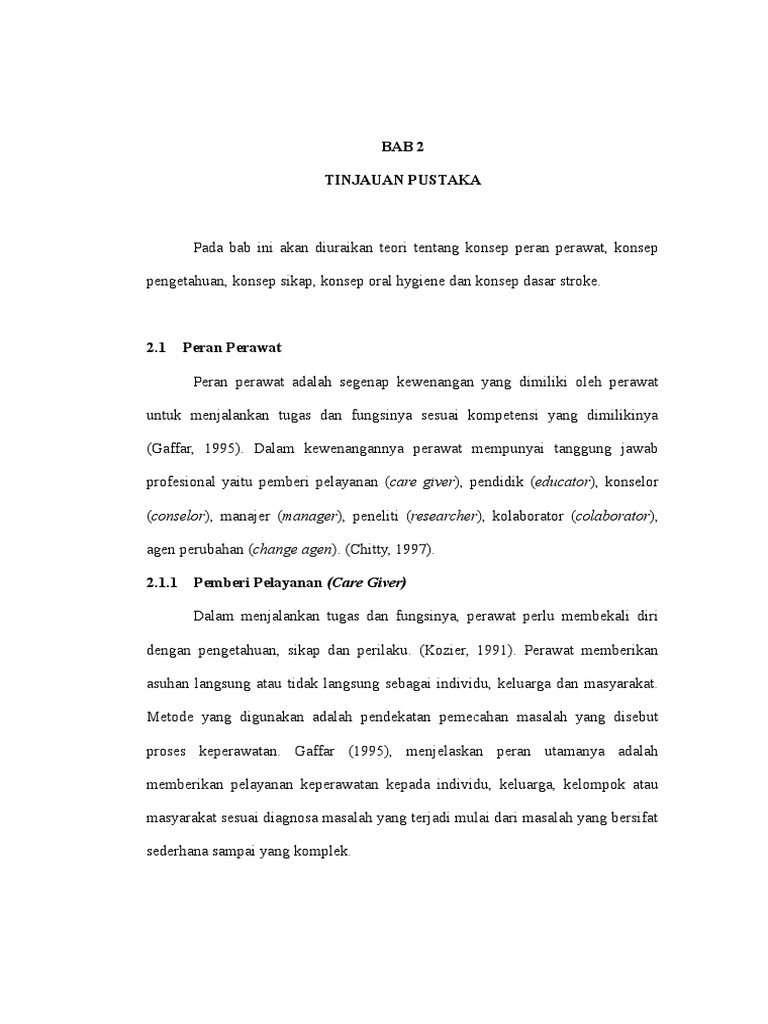 Bab 3 Hubungan Pengetahuan Dan Sikap Perawat Pdf