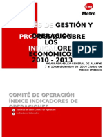 Propuesta Sobre Indicadores Económicos para Metros