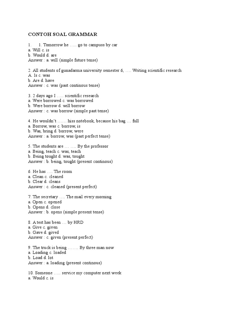 soal past tense essay kelas 8