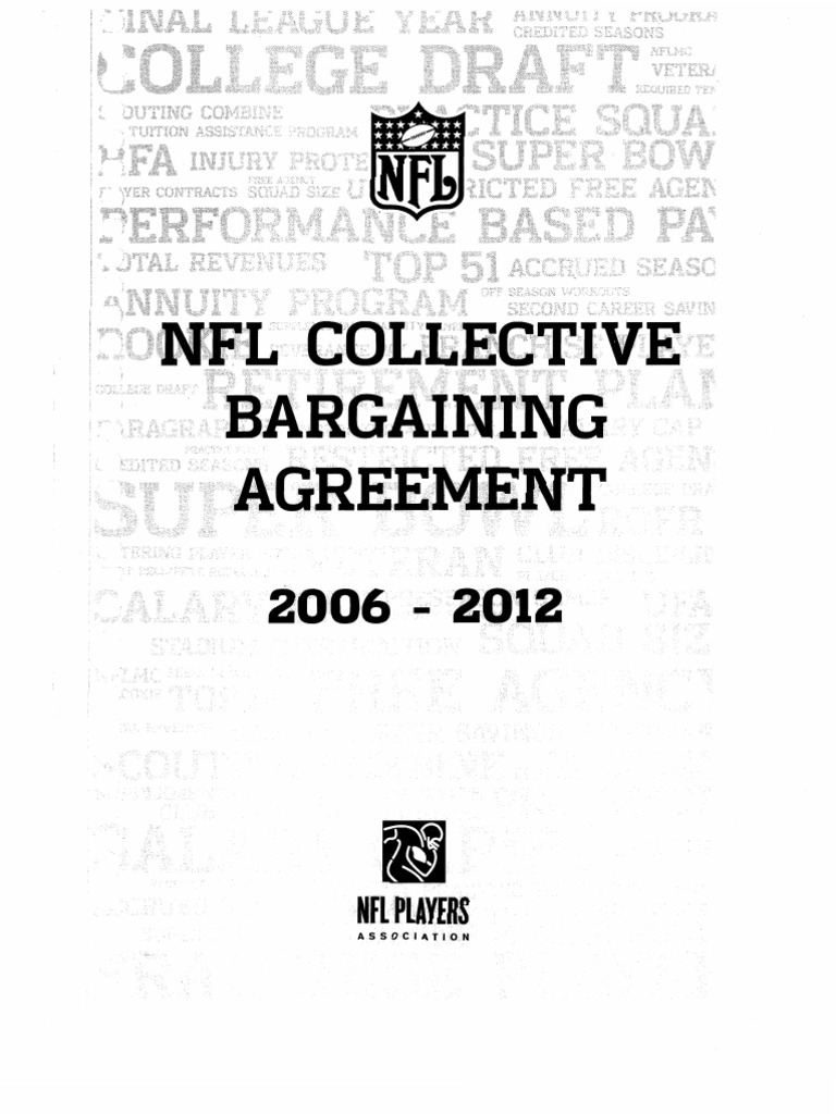 NFL Collective Bargaining Agreement 2006 - 2012 | PDF