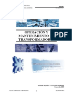 Cur So ManTenimiento Transformadores