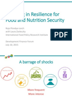 Investing in Resilience for Food and Nutrition Security