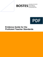 proficient teacher evidence guide - published june 2014