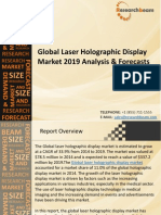 Size Size: Global Laser Holographic Display Market 2019 Analysis & Forecasts