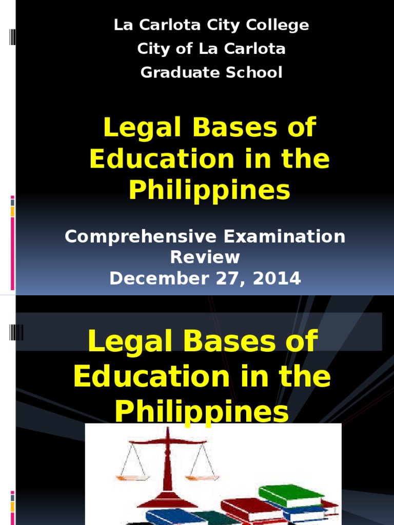 Legal Foundations of Philippine Education | PDF | Governance | Learning