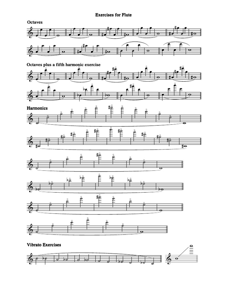 Flute Scales Extended