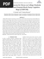 Analysis of Reasons for Stress on College Students using Combined Disjoint Block Fuzzy Cognitive Maps (CDBFCM)
