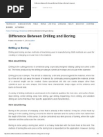 Difference Between Drilling and Boring - Drilling Vs Boring Compared