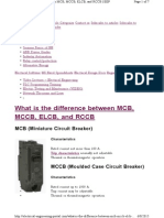What is the Difference Mcb Mccb Rcd