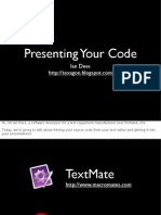 Presenting Your Code