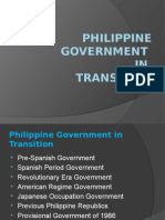 Philippine Government IN Transition