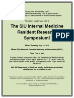 Resident Research Symposium