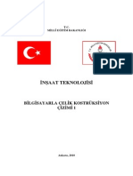 Bilgisayarla Çelik Konstrüksüyon Çizimi 1