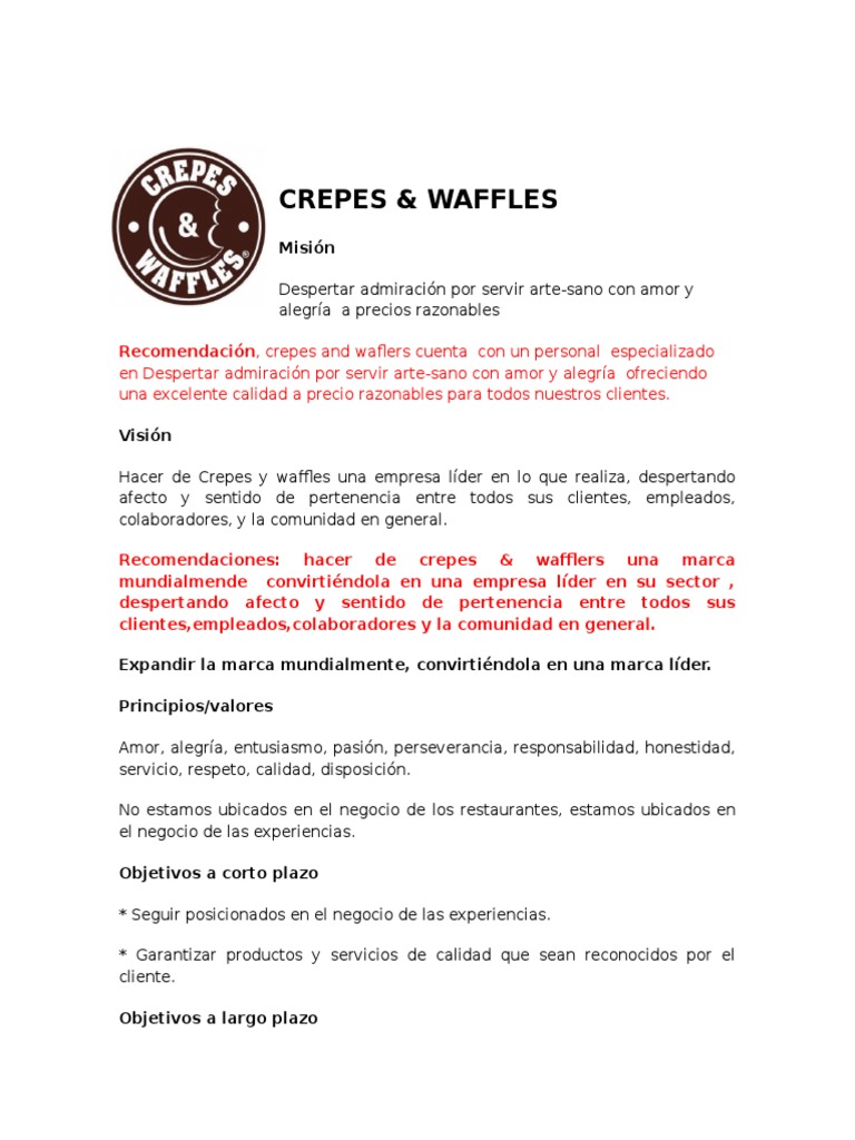 Trabajo Final Crepes and Wafflers Calidad Liderazgo
