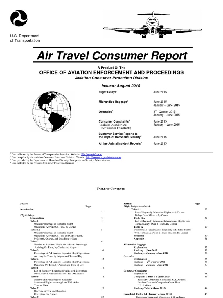 air travel consumer report december 2022