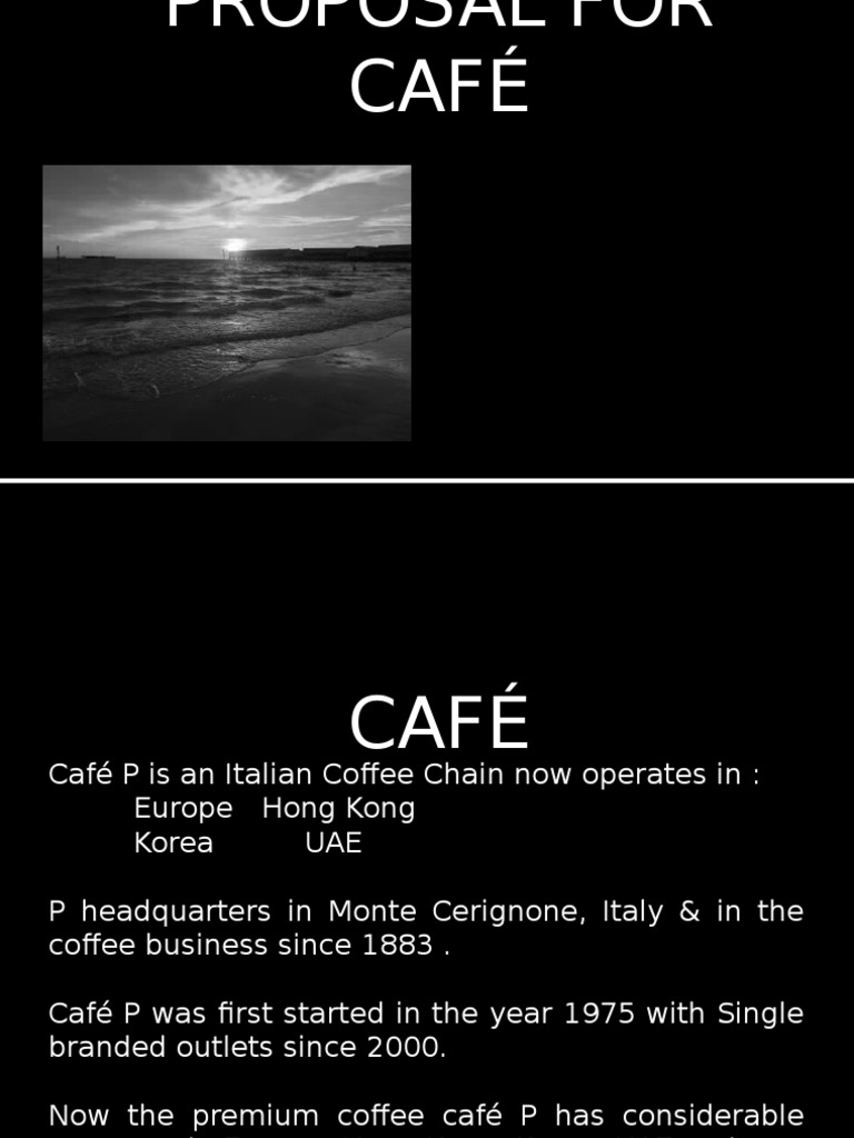 Proposal For Cafe P | PDF
