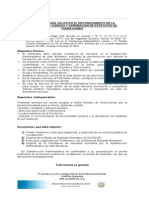 Requisitos Para Solicitar El Reconocimiento de La Personalidad Juridica y Aprobacion de Estatutos de Fundaciones Feb 2012