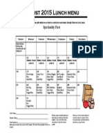 August 2015lunchmenu