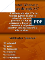 Adelantos Técnicos y Científicos Del Siglo XX