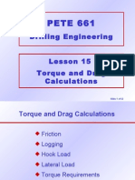 Torque and Drag Calculations