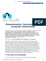 Dissemination - Introducing The Proemial Relationship