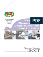 Plan Desarrollo Institucional 2007-2011