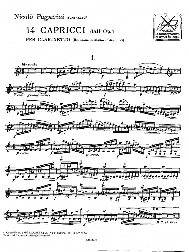 14 Caprices Nicolo Paganini