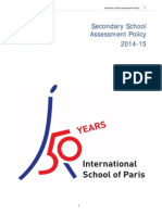 Secondary School Assessment Policy