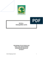 Modul Manajemen Data Psikologi