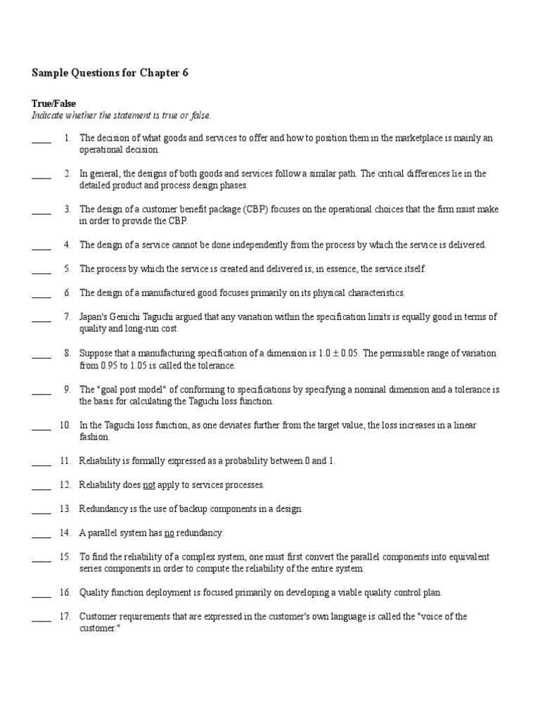 Management Sample Questions | PDF | Reliability Engineering ...