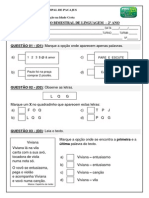 Avaliação - II Bimestre - Português