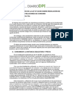 CCC - Aspectos Negativos de La Ley Nº 26.993 Sobre Resolución de Conflictos en Las Relaciones de Consumo