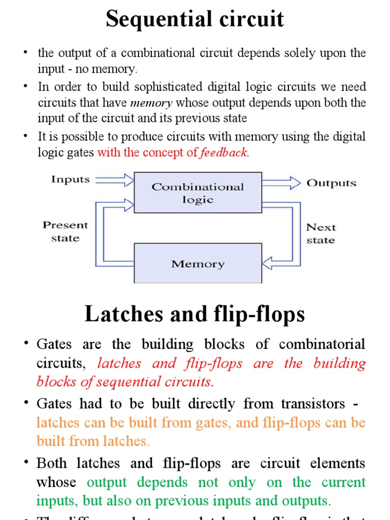 An Overview of Sequential Circuits Latches, FlipFlops, and Their