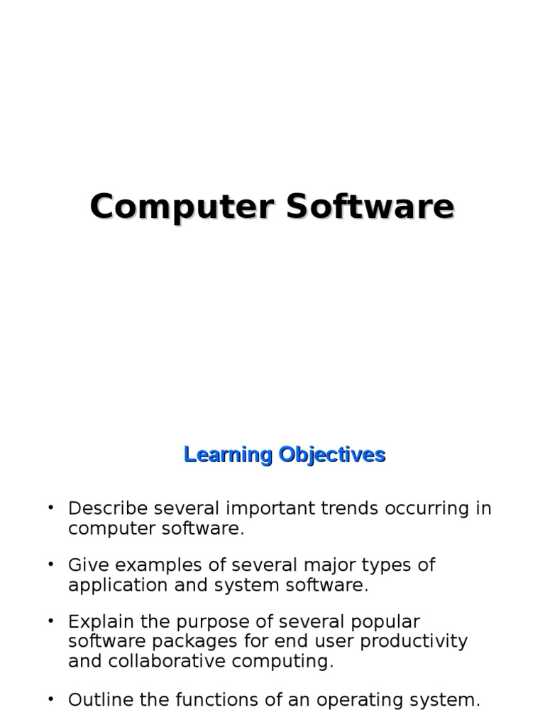 Computer Software-PPT.ppt | Operating System | Programming Language