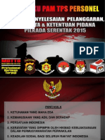 Buku Saku Pam Tps Pilkada 2015 Pedoman Personel Polres Musi Rawas-Polda Sumsel