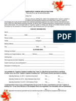 Designer Artist Application Form 120 2015