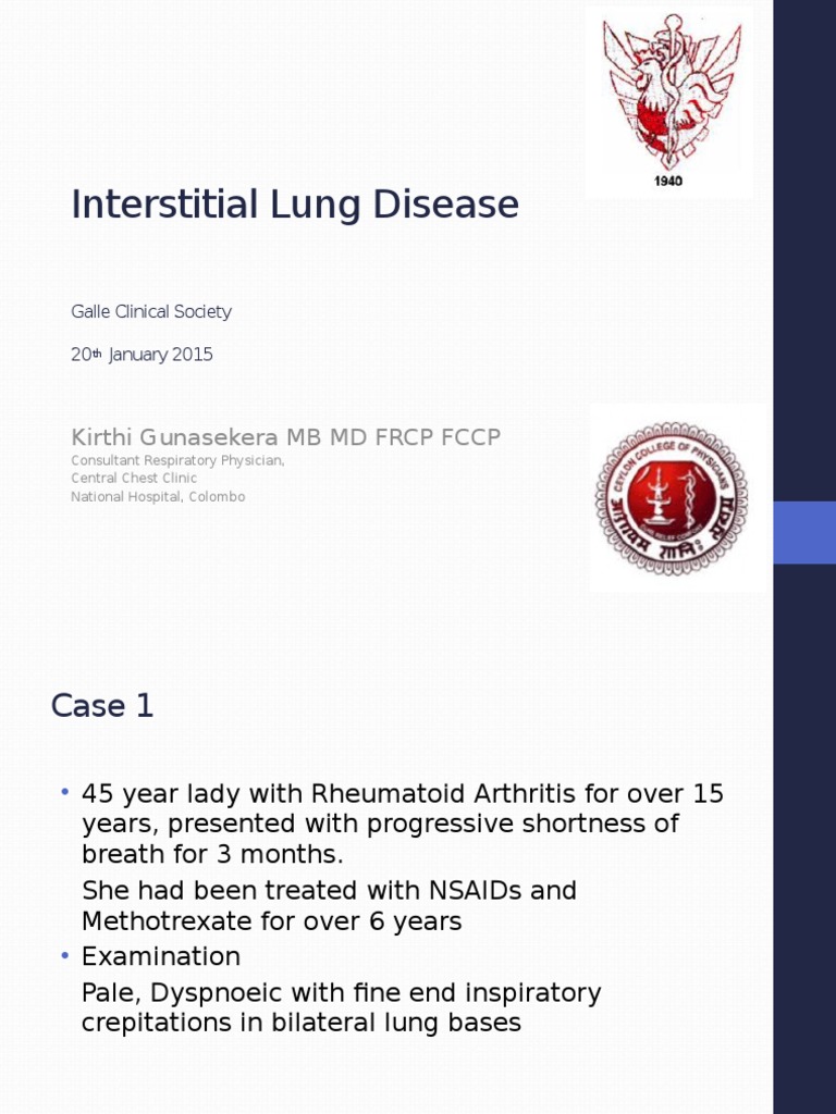 Interstitial Lung Disease | PDF | Pneumonia | Pulmonology