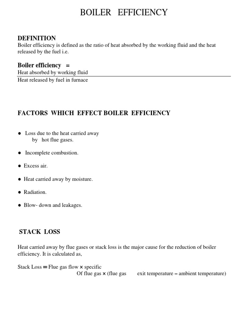 Boiler Efficiency Calculation Guide | PDF | Boiler | Combustion