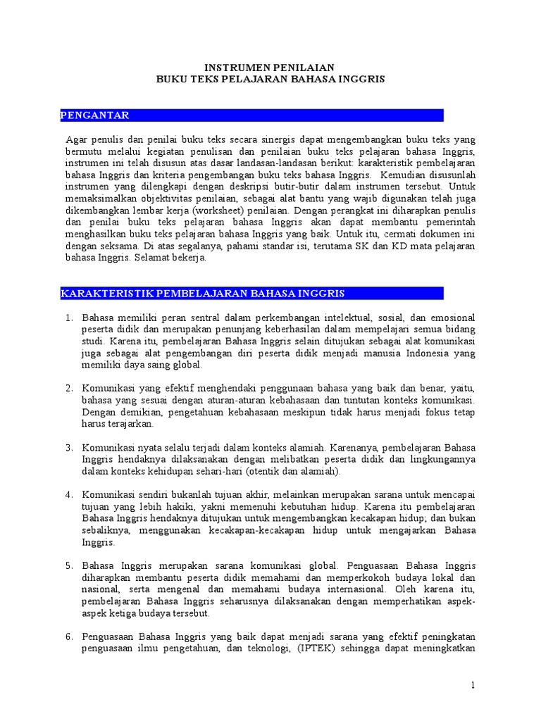 Instrumen Analisis Buku Pdf