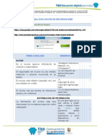 Actividad - Tabla Evaluación de Recursos Web