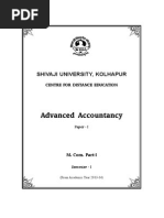 M. Com. I Advanced Accountancy Paper-I All