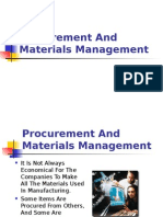 Procurement and Materials Management