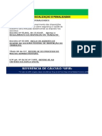 Planilha para o Cálculo Das Penalidades Segurança Do Trabalho NWN