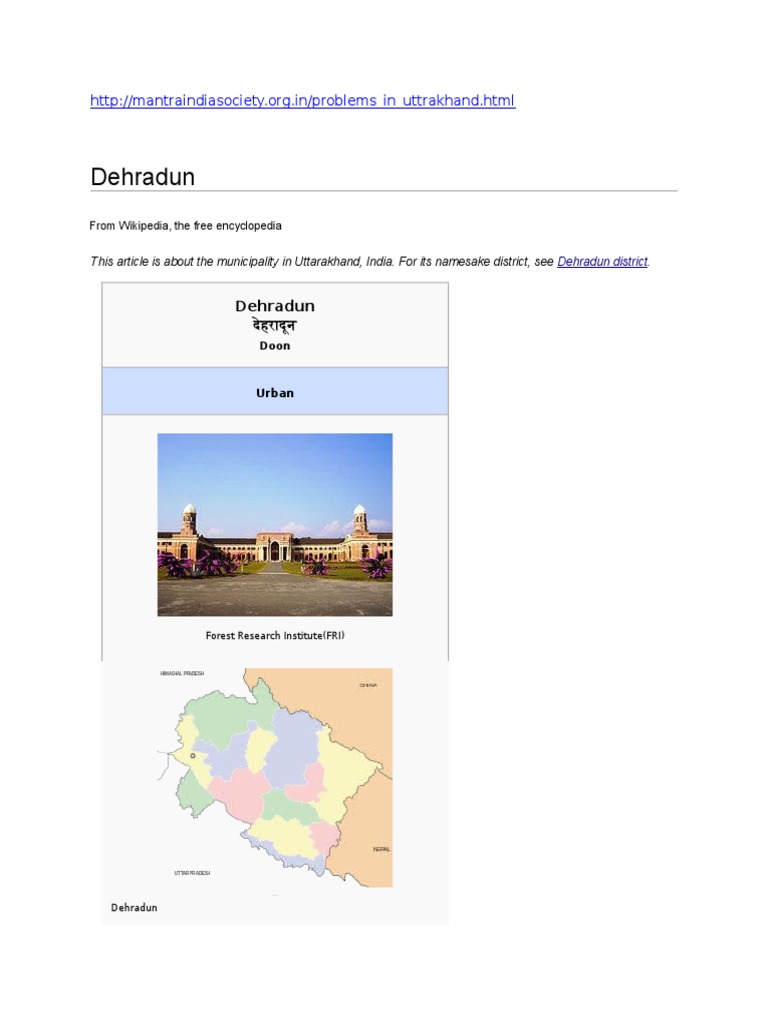 Dehradun Pdf