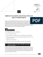 Origin of Earth and Evolution of the Environment
