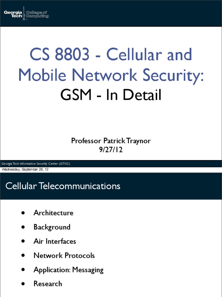 GSM Mobile Network Security Overview | PDF | Business
