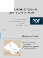 Long Branch Sector Plan Draft Scope of Work: Presentation To Montgomery County Planning Board JANUARY 7, 2010